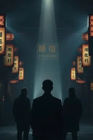 《纸上运河》海报：摊开的河道手绘图
